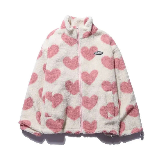 Emily Reversible Heart-Print Jacket
