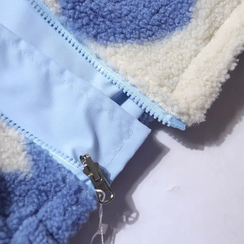 Emily Reversible Heart-Print Jacket