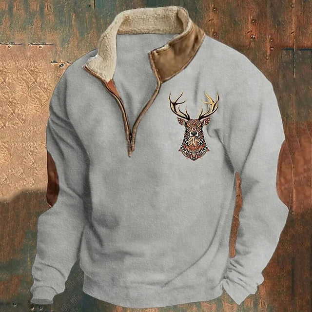 Jake Comfortabele Zip-Up Pullover