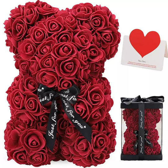 Valentine’s Rose Bear + Free Gift Box