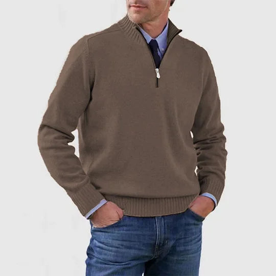 Howard Refined Half-Zip Sweater for Men