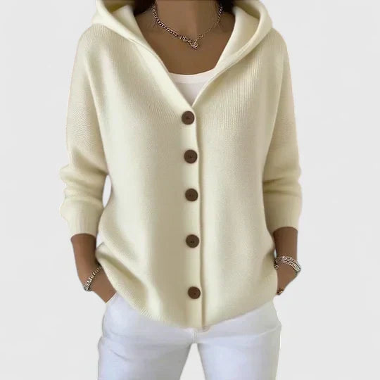 Liz Soft Knitted Cardigan With Hood