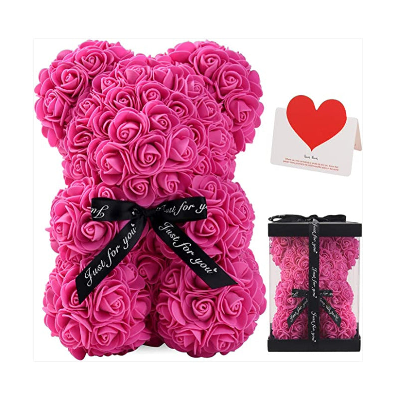 Valentine’s Rose Bear + Free Gift Box