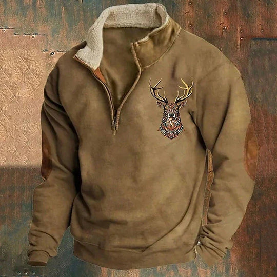 Jake Comfortabele Zip-Up Pullover