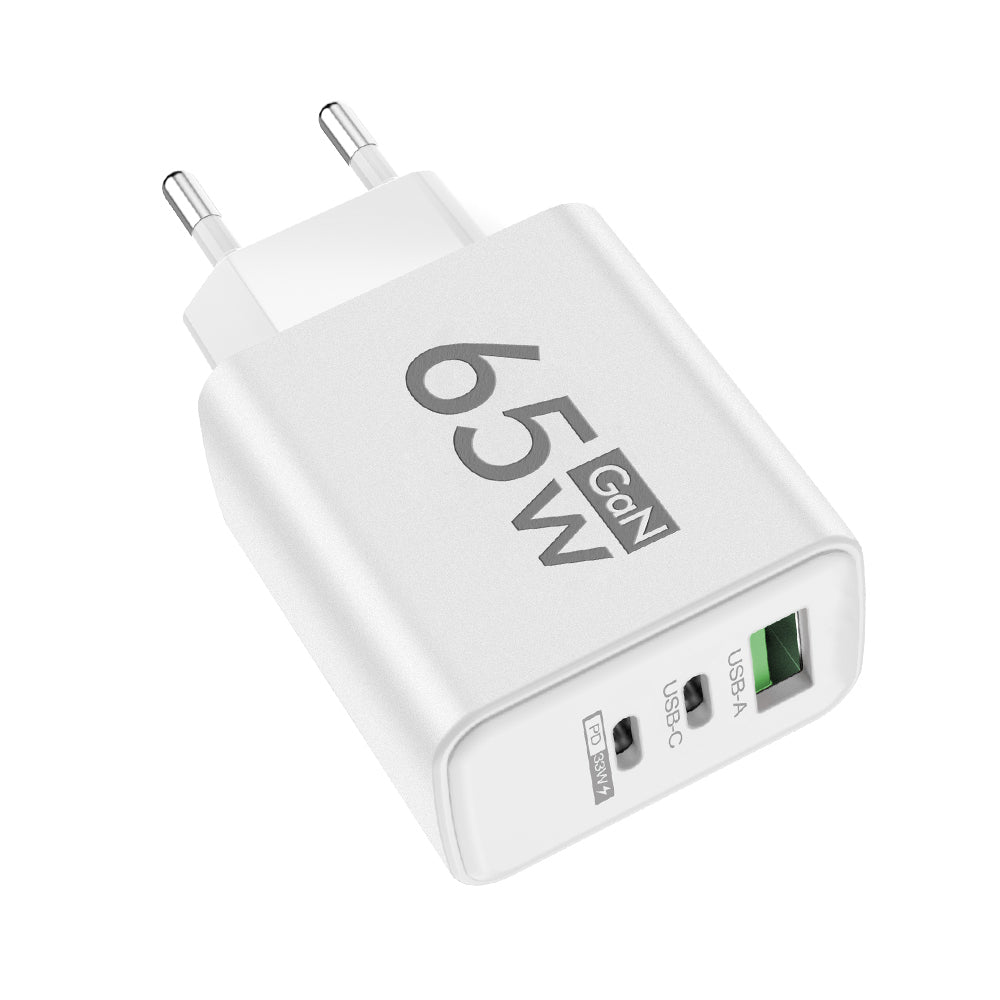 65W Fast Charger with 3 Ports
