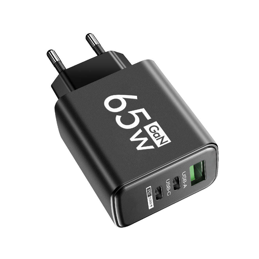 65W Fast Charger with 3 Ports