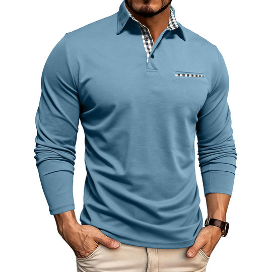 William Premium Long Sleeve Polo