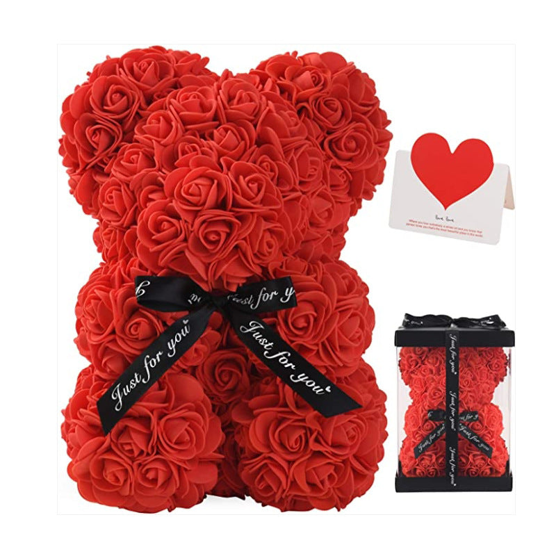 Valentine’s Rose Bear + Free Gift Box