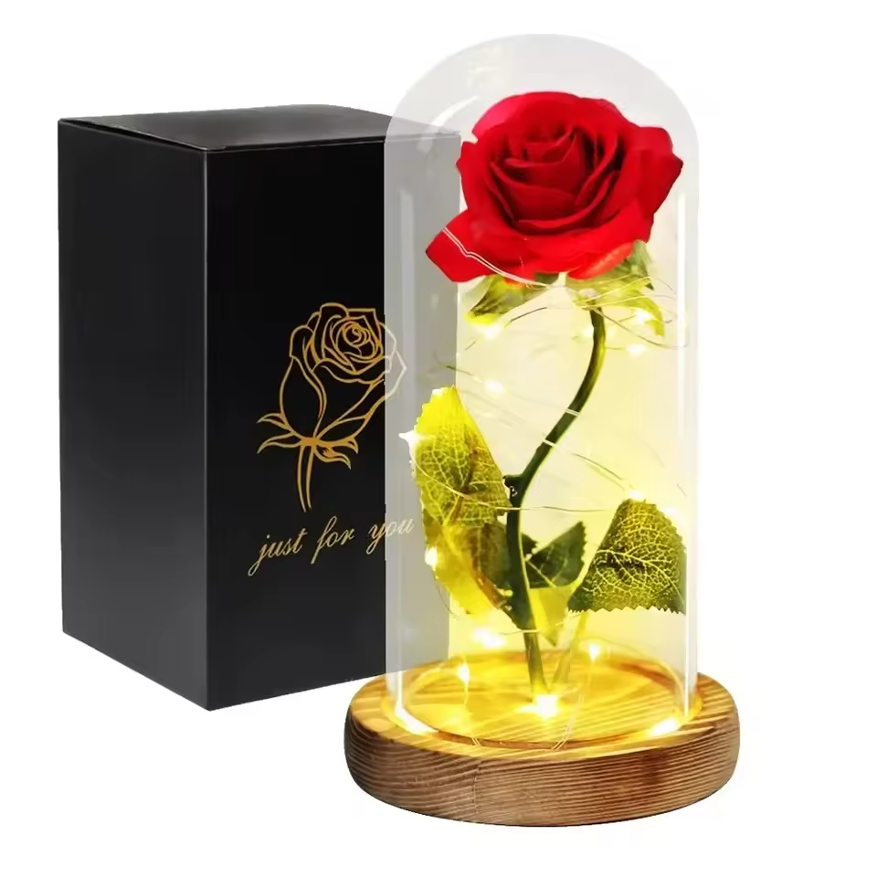 Valentine's LED Rose + Free Gift Box