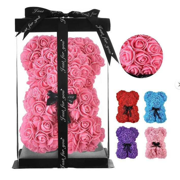 Valentine’s Rose Bear + Free Gift Box