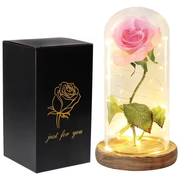 Valentine's LED Rose + Free Gift Box