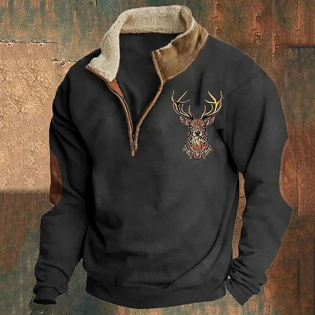 Jake Comfortabele Zip-Up Pullover