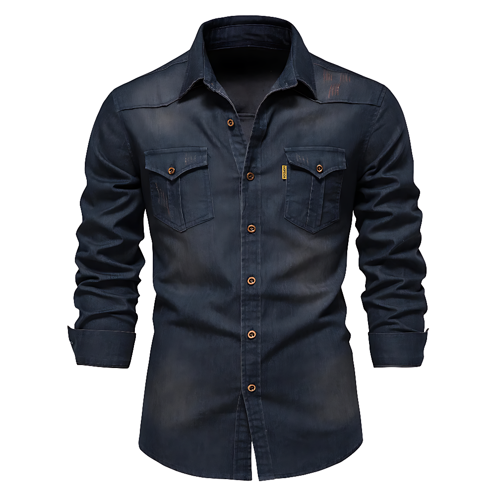 Brian Cotton Denim Shirt