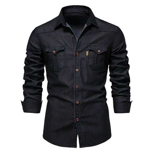 Brian Cotton Denim Shirt