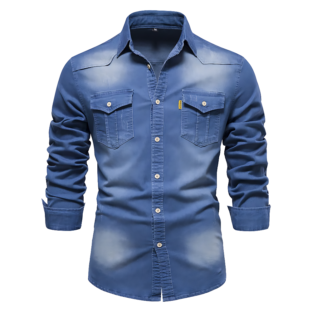 Brian Cotton Denim Shirt