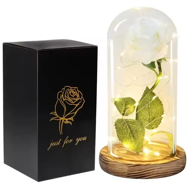 Valentine's LED Rose + Free Gift Box