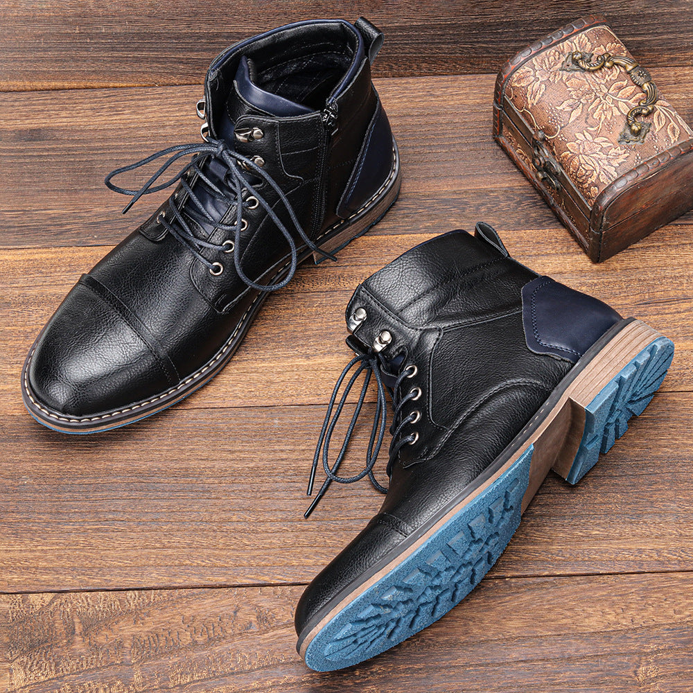 Harry Premium Leather Oxford Boots